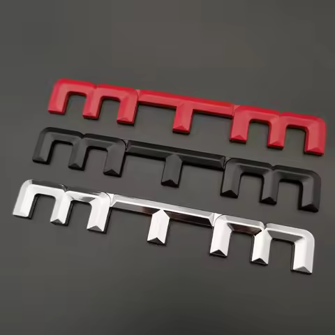 3D Metal MTM Logo Car Body Side Badge Rear Trunk Emblem Sticker for Volkswagen VW Golf Passat Jetta 