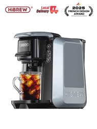 SALE HiBREW 6 in 1 Multiple Capsule Coffee Machine Hot/Cold DG Nes Capsule ESE Pod Tea Basket Ground