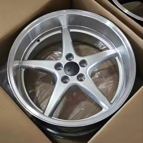 TP Classic Deep lip Alloy Passenger Car Wheels for Volvo 18 inch Offet 6 PCD 5X108 Silver+Polish Col