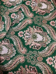 Kain Benang Emas // Kain Sofa Motif Bunga // Kain Murah (0.5 meter)