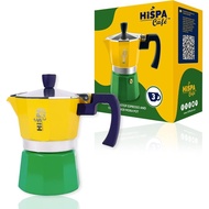 Periuk Moka Pembuat Kopi Espresso Dapur, 3 Cawan Espresso (6 oz. ), Aluminium, Perak, Hijau, Biru da