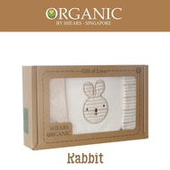 Shears Organic Bib Scarf Bib Organic 3 Pcs Gift Set Rabbit SOGBR