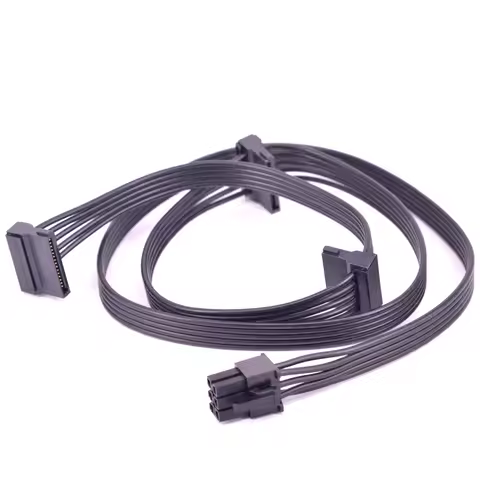 For CORSAIR HXi Series HX1200i HX1000i HX850i HX750i Modular PSU GPU PCI express 6Pin Male 1 to 3 SA