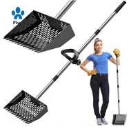 Adjustable Handle Chicken Poop Scooper 10 Inches Sand Sifting Shovel Coop Shovel Stainless Steel 35 