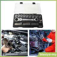 [BlesiyaMY] 36 Pieces Metric Socket Ratchet Wrench Set Multipurpose 8-18mm Sockets