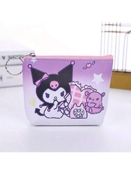 กระเป๋าสตางค์สไตล์น่ารัก Sanrio - กระเป๋าใส่เหรียญการ์ตูนน่ารักพร้อมช่องใส่หลายช่อง ขนาด 4.3"x3.1" ก