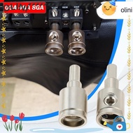 OLINI Car Audio Connector, Pure Copper Gold Silver Car Speaker Wire Terminal,  0GA 4GA 8GA Car Audio