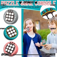 OPTIMISTI8E Puzzle Game Console, Handheld 3-in-1  Toe Bolt Game, Electronic Stress Relief Fidget Toy
