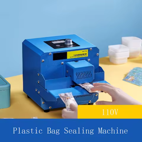 Orange rice plastic bag sealer commercial automatic bag sealer packs nougat tea egg yolk crisp moon 