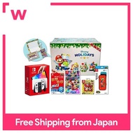 Mario Kart 8 Deluxe - Switch+Nintendo Switch (OLED model) Joy-Con (L)/(R) White + Accessory Set + extra [Original Gift Card &amp; Includes original gift card and ¥500 OFF coupon