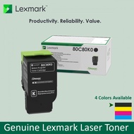 Lexmark 80C80K0 Black 80C80C0 Cyan 80C80M0 Magenta 80C80Y0 Yellow Toner Cartridge for use in CX410 C
