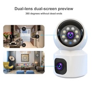 YooSee 5.0Mpx wifi Camera with 2 eyes view 2 frames at the same time 360 (NEW 2023 MODEL) COLOR nigh