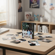 92-piece BTS Lomo Photo Card Collection featuring SUGA, V, JK, JIN, and Laser Box  Koleksi Kad Foto 