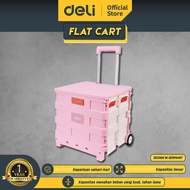 Deli Flat Cart / Gerobak Trolley Roda dorong 45L DL431002B