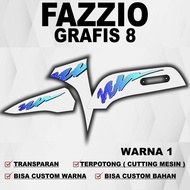 Fazzio Graphic Sticker 8 Fazzio Graphic Striping/ 8 Fazzio Graphic Transparent Striping Decal Sticke