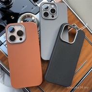 Xiaohongshu Hot-selling Plain Leather Suitable for Apple 16/15/14 Phone Case iPhone13/12/11promax So