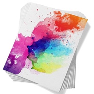 60 Sheets Watercolor Paper Sketch Paper Acid-Free Bulk White Paper Cold Press 50% Cotton 140Lb /300G