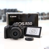 Canon R50 พร้อมเลนส์ สภาพสวย การทำงานเต็มระบบ