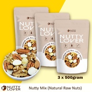 Bundle of 3 Nutty Lover Premium Nutty Mix - Natural Mixed Nuts 500gram x 3