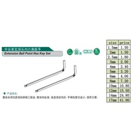 1.5MM-8MM BALL POINT ALLEN KEY HEX DRIVER