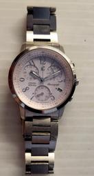 Citizen XC 三眼中性腕錶型號F500-T002382 非光動能 計時 女錶 手錶  ~~直徑:32mm