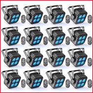【IN stock spotlight 516】 Yiflamefly 8/16Pcs 30W Par Lights 4x8W LED RGBWYP+CYAN DJ Light Remote & DM
