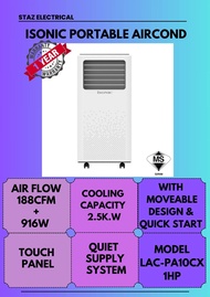 ISONIC PORTABLE AIRCOND 1HP (LAX-PA10CX)