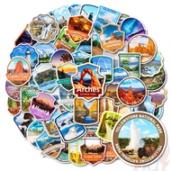 60Pcs/Set ❉ National Park Series 05 Stickers ❉ Outdoor DIY Fashion Waterproof Decals Doodle Stickers
