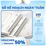 XO Day/Week Planner - Size A5, A4, A6, B5 Spring - Transparent cover (160 million)