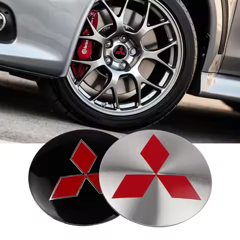 4Pcs 56/60MM ar Styling Wheel Hub Center Cap Badge Accessorie For Mitsubishi 9 Ralliart EX ASX L200 