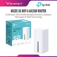 TP-Link NX205 5G WiFi 6 AX1500 Router | 5G SIM Modem Mesh Router | Dual Band Gigabit | Whole Home Wi