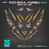 STRIPING MIO SOUL OLD MFX1/SOUL Z CARBON/STICKER SOUL OLD MX/STICKER SOUL CARBON STICKER SOUL 115