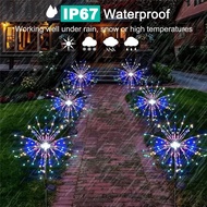 150LED Auto On Off Solar LED Fireworks Light IP65 Waterproof 8 Modes Copper Light Solar Sensor Light