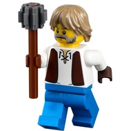 Original Lego Castle - Blacksmith (White Shirt with Reddish Brown Vest, Blue Legs, Dark Tan Hair) 31