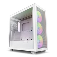 NZXT H7 Flow RGB CM-H71FW-R1 - Compact ATX Mid-Tower PC Gaming Case – High Airflow Perforated Front
