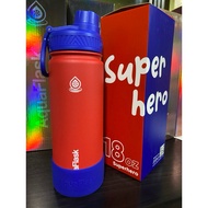 AquaFlask (18oz) Kids Collection Straw Lid Stainless Steel Tumbler with FREE Silicon Boot