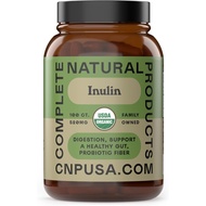 Produk Semula Jadi Lengkap Kapsul Inulin Organik - 520mg 100 Pil, Kapsul Inulin Artichoke Jerusalem 