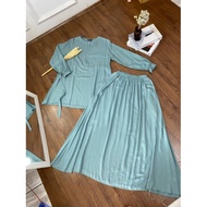 Funbun Skirt SET/Skirt SET/ONE RAYON TWILL Skirt SET/Skirt SET SET