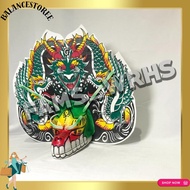 HIJAU Medium Size Children's Barongan Dragon Sponge Barongan Green Barongan Sponge Barongan Kd 70
