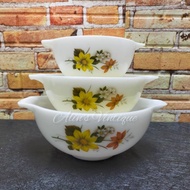 Vintage JAJ Pyrex Autumn Glory Cinderella Mix-n-Pour Set