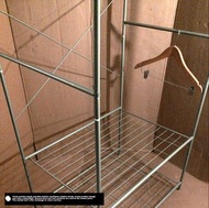 衣帽架衣櫃(己賣-被偷圖). (工業風 /置物收納 ikea homeless style )