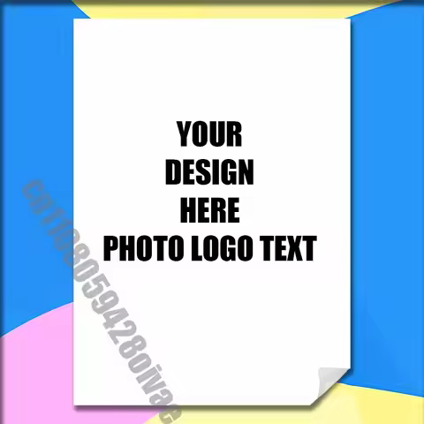 Customize Commission Custom Photo Logo TEXT Tailor Made Poster Wall Murals Cover Self-adhesive Decor