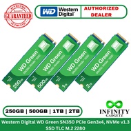 Western Digital WD Green SN350 PCIe Gen3x4, NVMe v1.3 SSD TLC M.2 2280