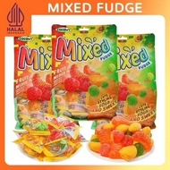 Coowy Mixed/Mango Fudge Fruit Jelly Gummy Buah Gummies Gula Gula Bergetah 500g Halal
