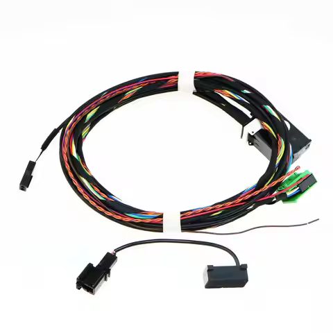 9W2 RCD510 RNS510 Bluetooth Wiring Harness Cable with Microphone for VW Tiguan Golf Passat CC 1K8035