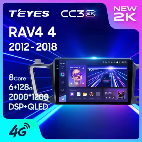 TEYES CC3 2K For Toyota RAV4 4 XA40 5 XA50 2012 - 2018 Car Radio Multimedia Video Player Navigation 