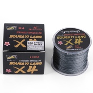 Sougayilang Senar Pancing X4 PE Jalinan Pancing Kuat dan Tahan Lama Pancing 100m 0.12mm - 0.40mm 8KG