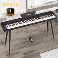 WENCAI 88-Key Digital Piano Touch-Sensitive Keyboard with  Dual Speakers, Pedal, MIDI App Teaching f