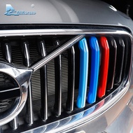 For Volvo XC60 S90 2018-2021 Car Front Grill Stripes Covers Clips Sticker Decorations
