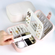 Jewelry Casket Locked Jewelry Box Compartment Portable Jewelry Organizer Ring Decoration Beauty Travel Box Makeup Organizer